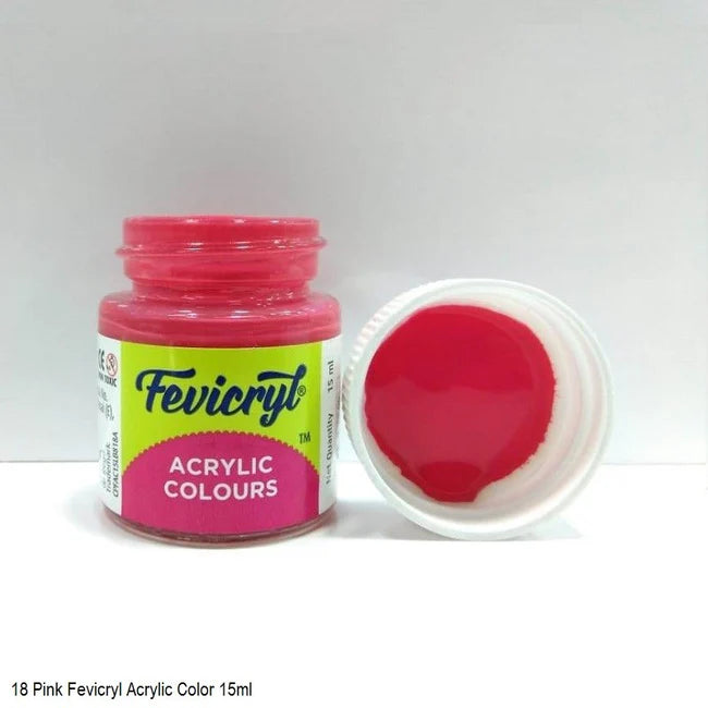 Fevicryl Acrylic Colours Pink-18 15 ML