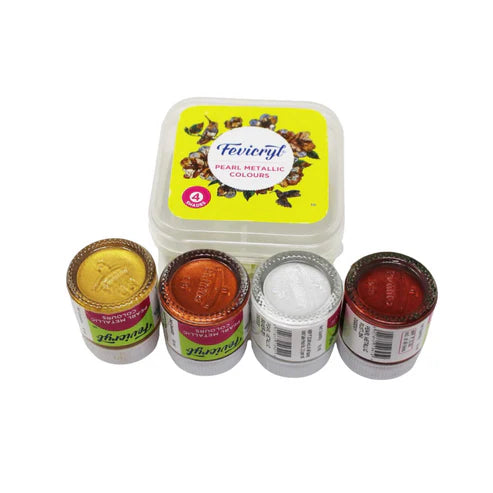Fevicryl Pearl Metallic Colours 4 Shades