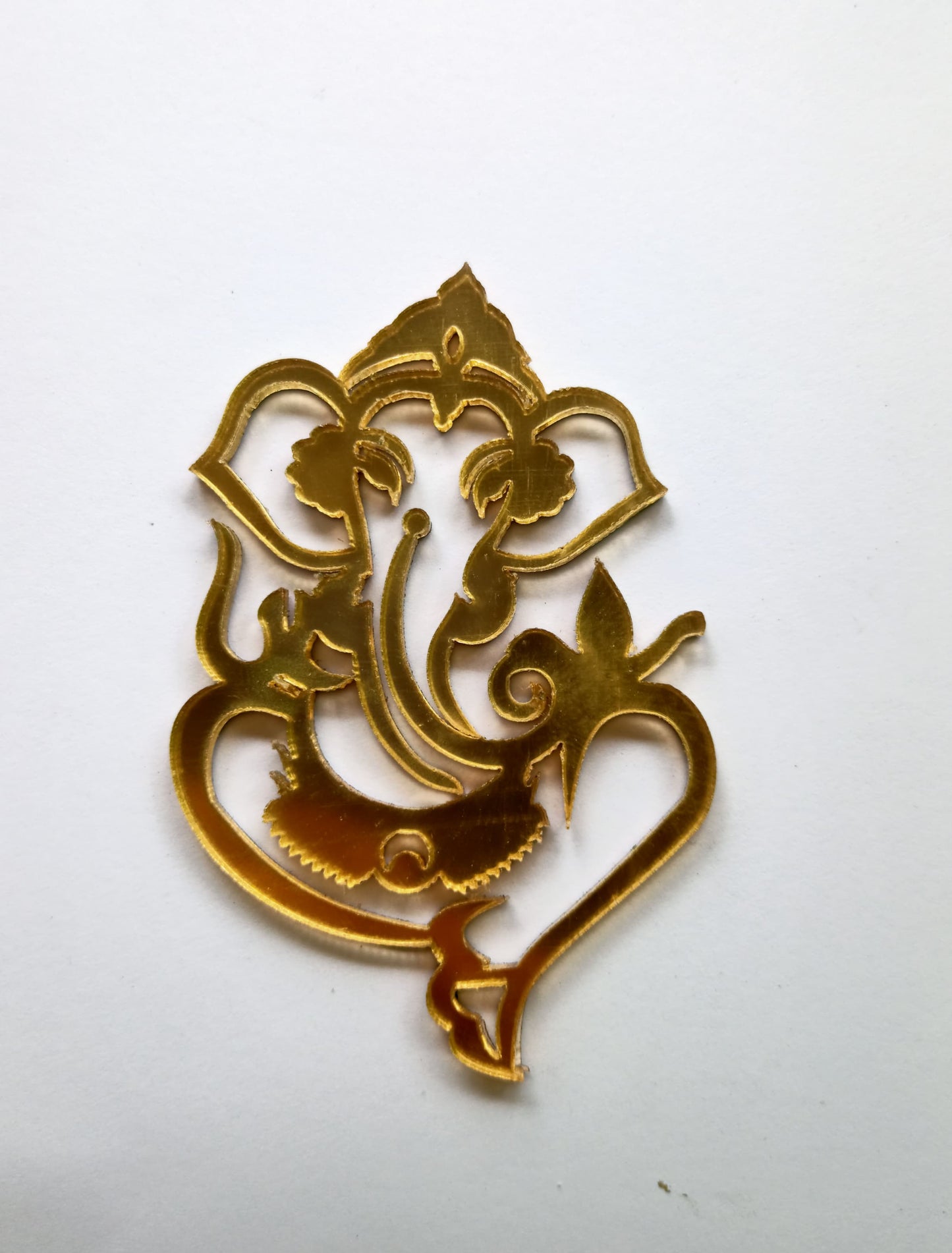 Ganesha Gold Acrylic Cutout