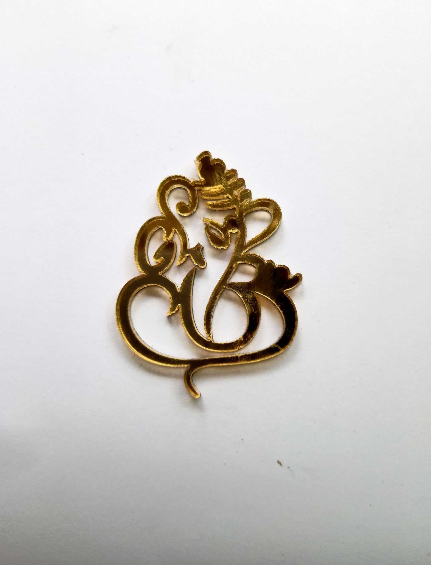 Ganesha Gold Acrylic Cutout