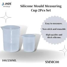 Jags Silicone Mould Measuring Cup 2 Pcs. 100/250 ML SMMC00