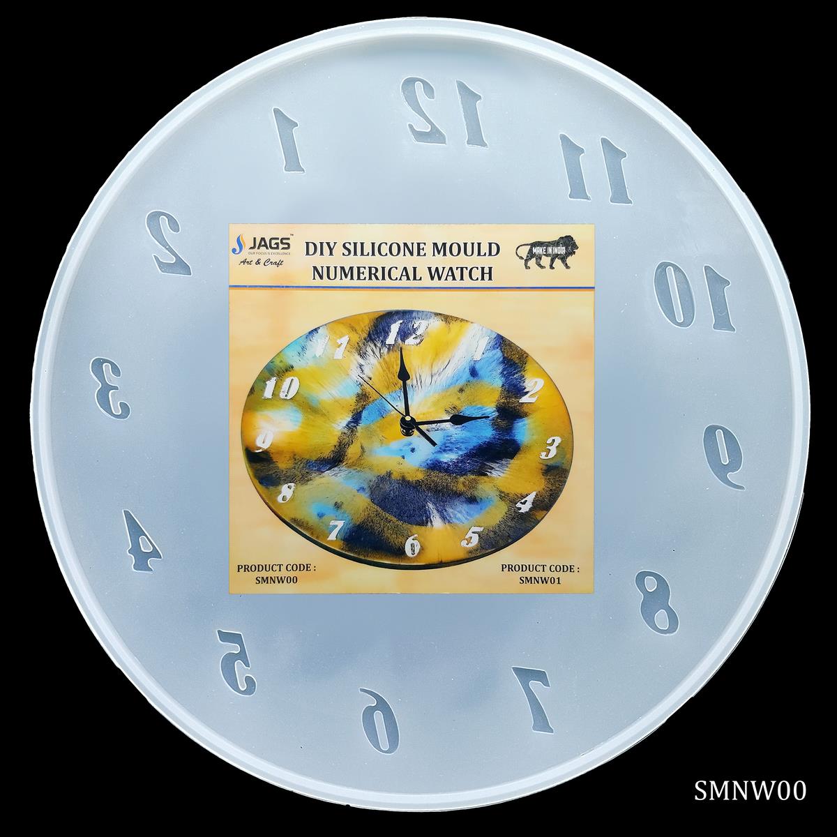 Jags Silicone Mould Numerical Watch SMNW00