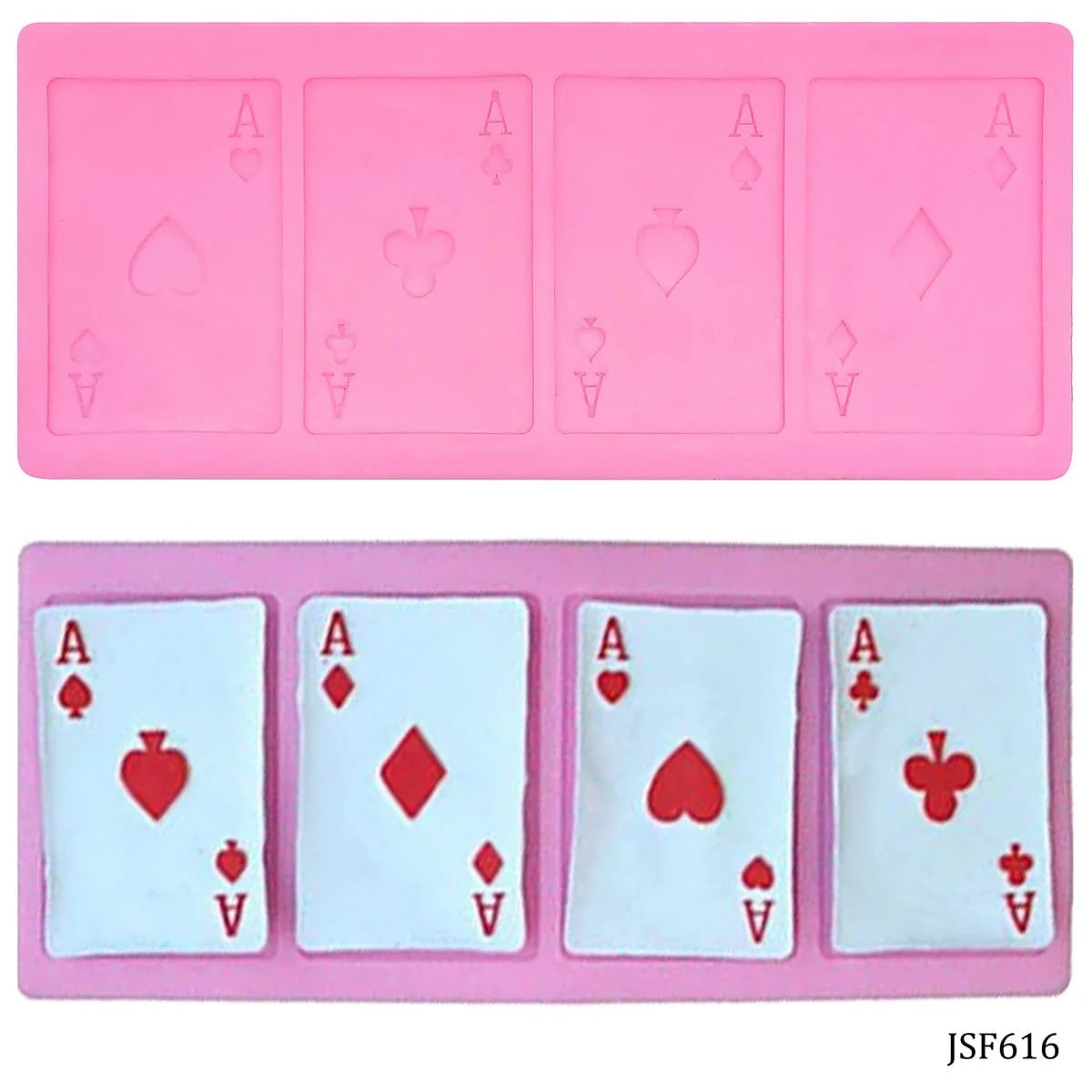 Jags Silicon Mould Playing Cards JSF616