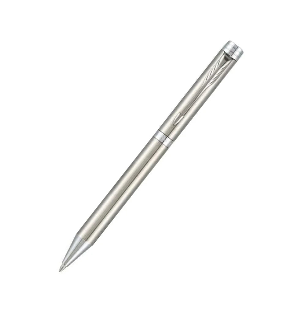 Parker Folio Stainless Steel Chrome Trim Ball Pen