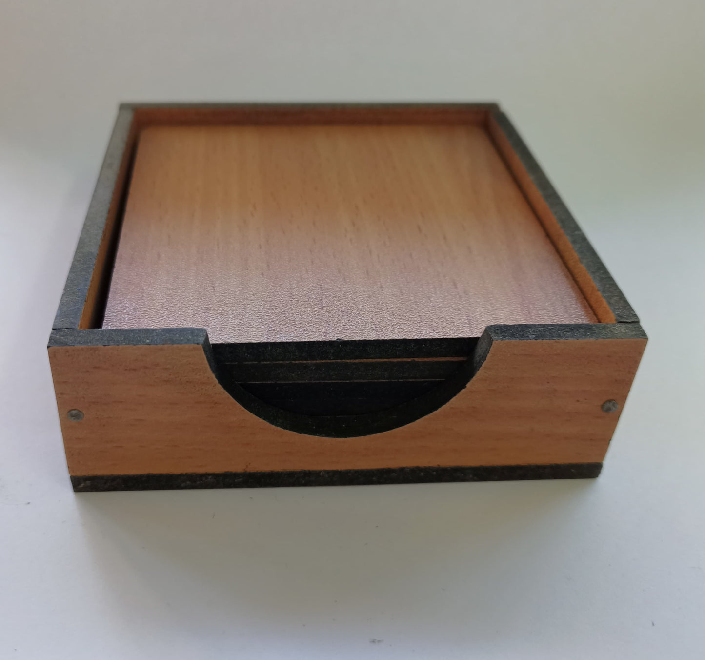 Wooden Tea Coaster Set Wood