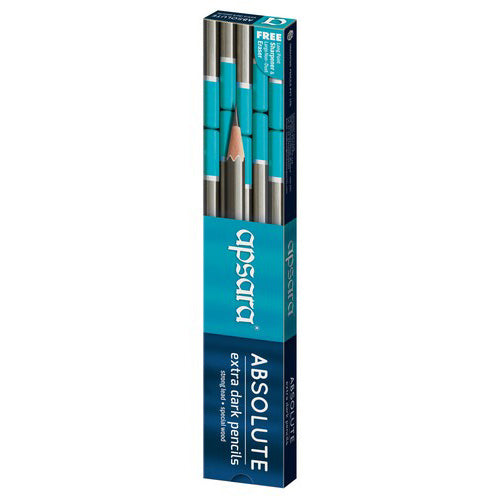 Apsara Absolute Pencil ( Pack of 10 pencils)