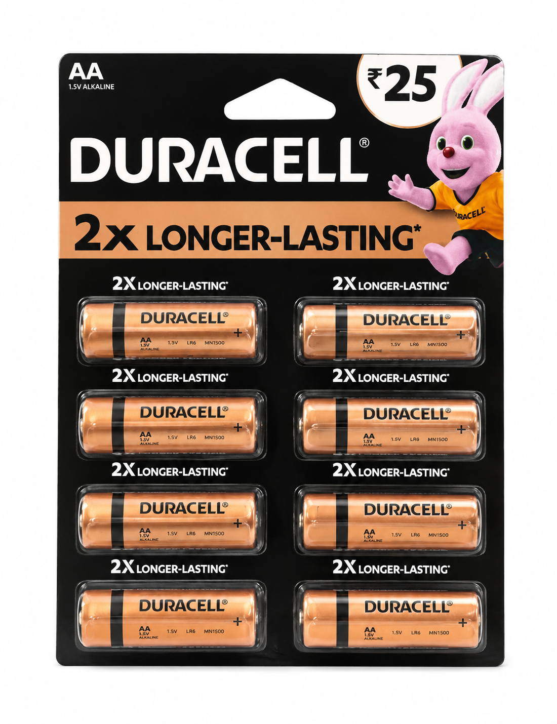 DURACELL 2X LONGER-LASTING