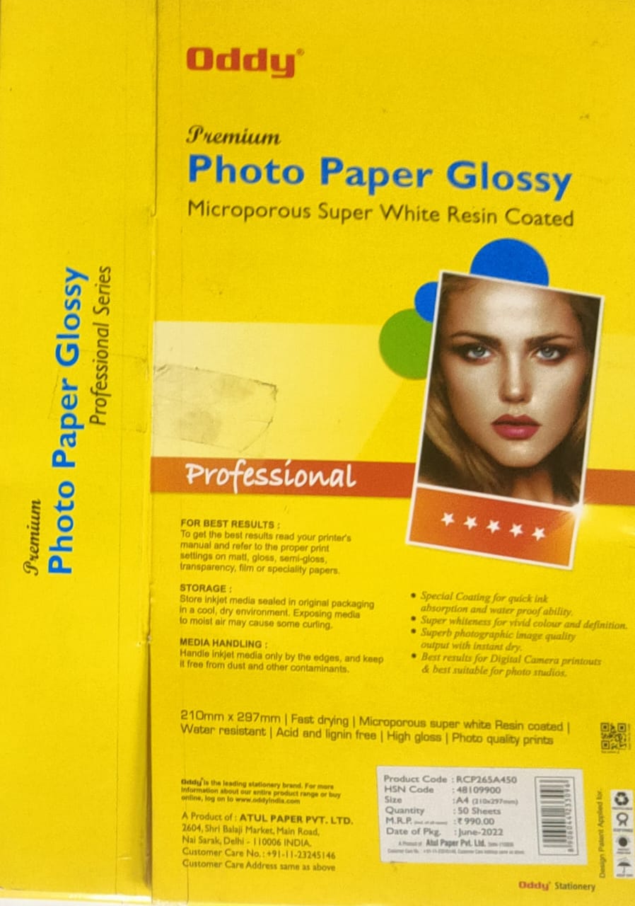 Oddy premium photo paper glossy 265gsm