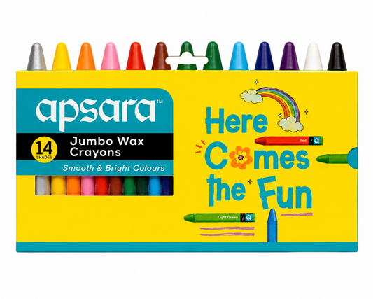 APSARA 14 JUMBO WAX CRAYONS