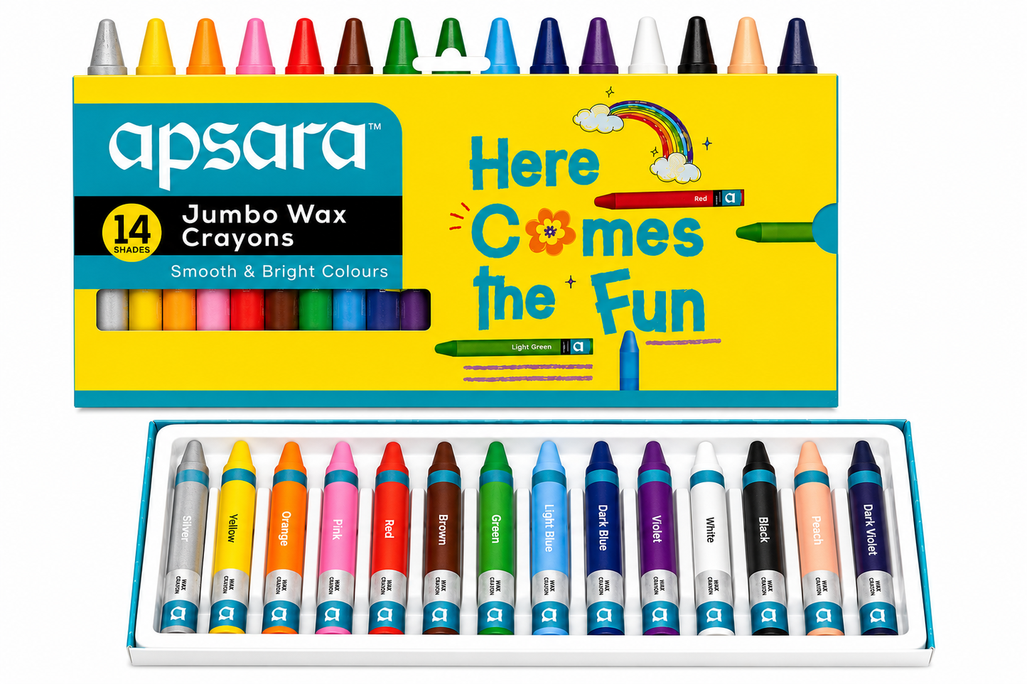 APSARA 14 JUMBO WAX CRAYONS