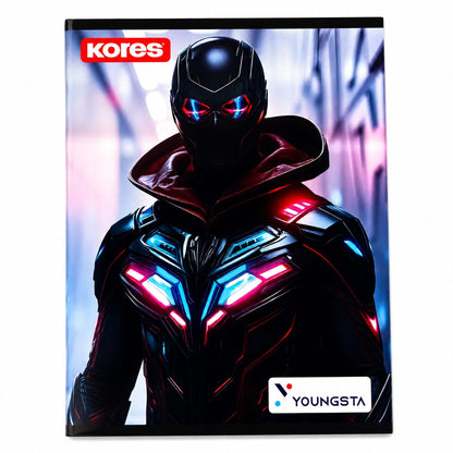 KORES YOUNGSTA EXERCISE BOOK 24 x 18cm RED AND BLUE LINE INTERLEAFS