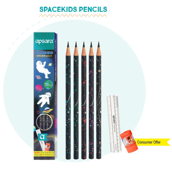 Apsara Spacekids Extra Dark Pencils