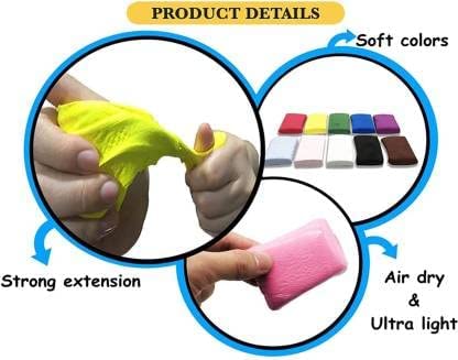 AIR DRY SUPER CLAY (COLOURFUL LIGHT BOUNCING CLAY)
