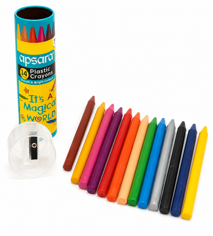 APSARA 14 PLASTIC CRAYONS