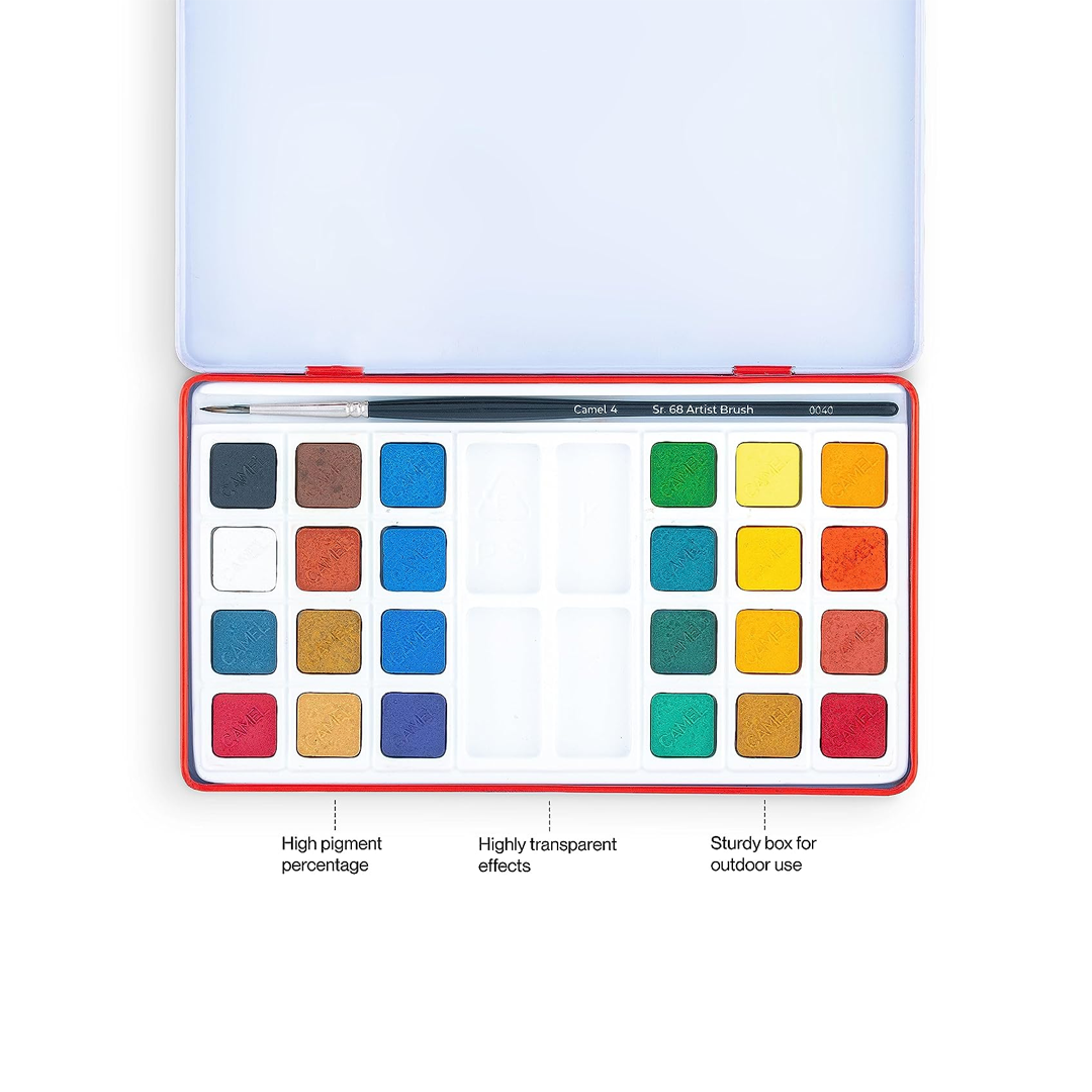Camel Artist Water Colour Cakes 24 Shades (1024061)