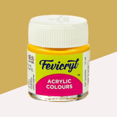 Fevicryl Acrylic Colours Chrome Yellow 03 (15ML)