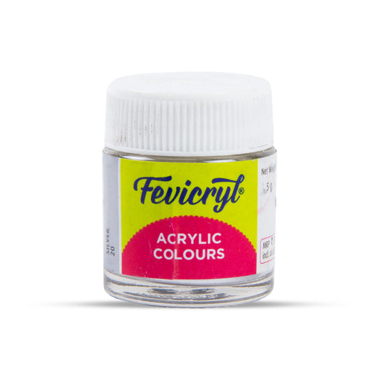 Fevicryl Acrylic Colour Silver-20 (5 gram)