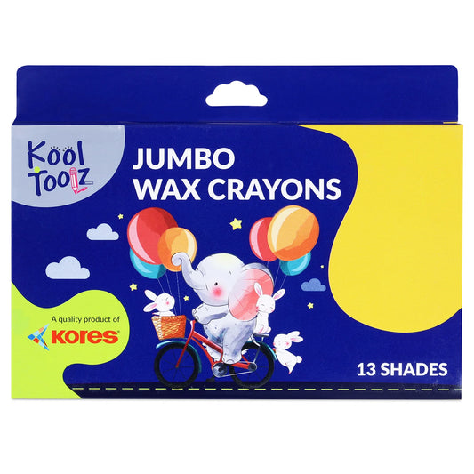 Kores Jumbo Wax Crayons 13 Shades