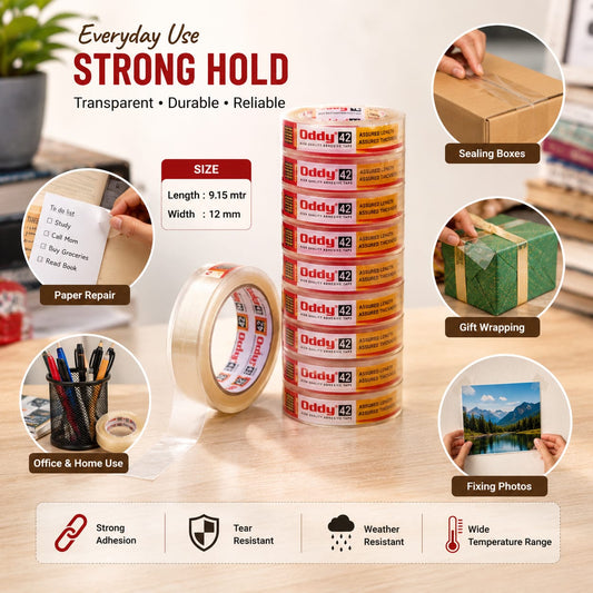 ODDY EST1210 SELF ADHESIVE TAPE 9.15mtr. PACK OF 13