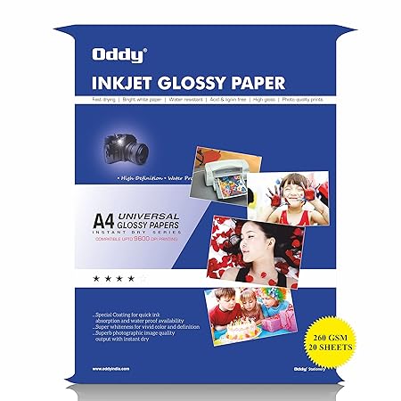 Oddy Inkjet Glossy Paper (130 GSM)