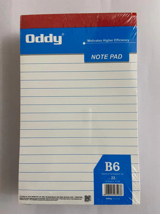 Oddy Premium Writing Paper B6 (Pusta Pads)