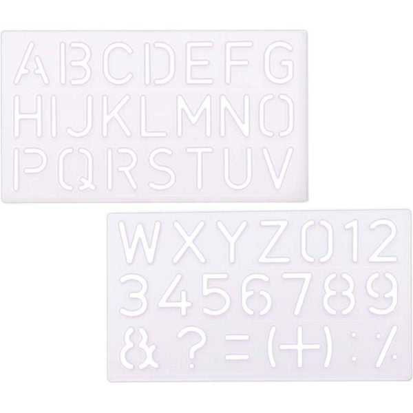 Omega Genius Student Lettering English Stencil 35mm