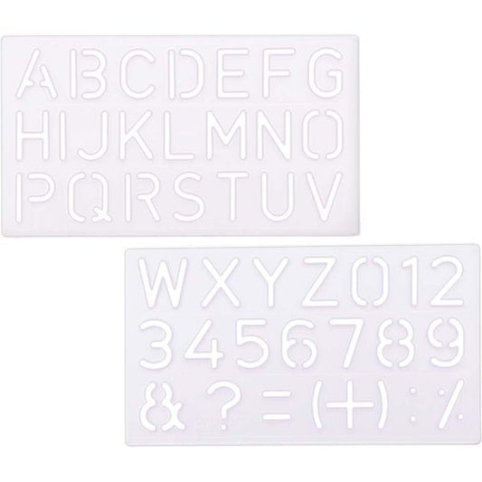 Omega Genius Student Lettering English Stencil 35mm