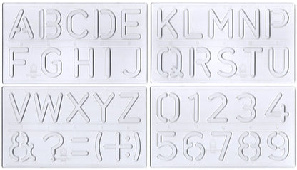 Omega Genius Student Lettering English Stencil 50mm