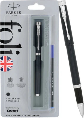 Parker Folio Standard Chrome Trim Roller Ball Pen