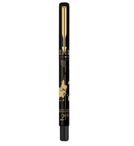 Parker Vector Time Check Gold Trim Roller Ball Refillable Pen – Blue Ink (Pack of 1)