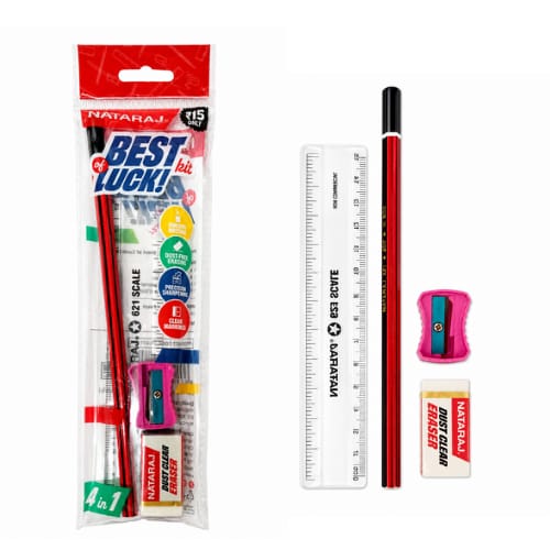 NATARAJ BEST OF LUCK KIT 4 IN 1