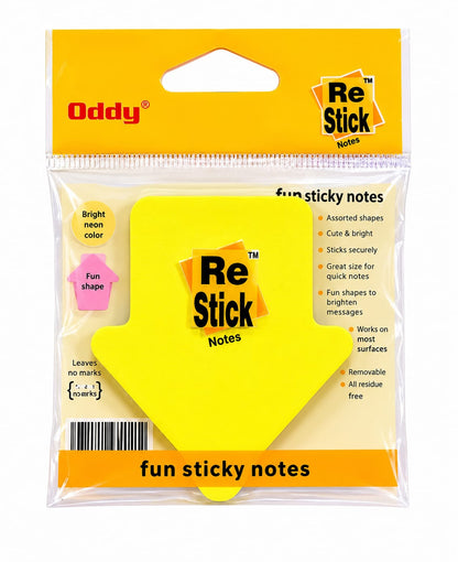 ODDY RE STICK NOTES ARROW SHAPE