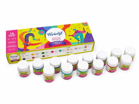 FEVICRYL ACRYLIC COLOURS 14 CURATED SHADES