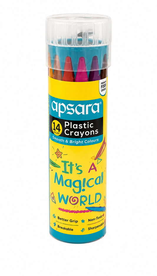 APSARA 14 PLASTIC CRAYONS