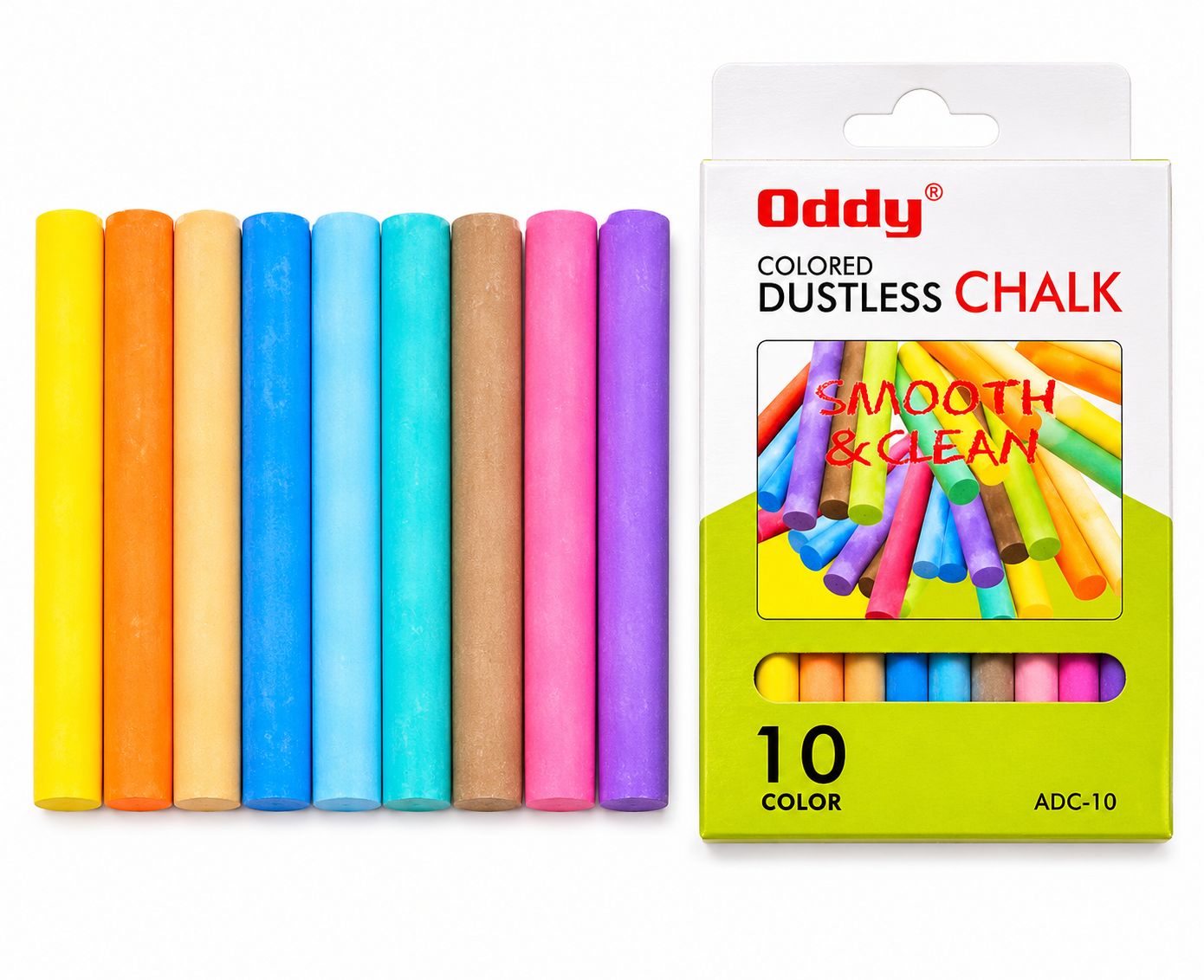 ODDY COLORED DUSTLESS CHALK