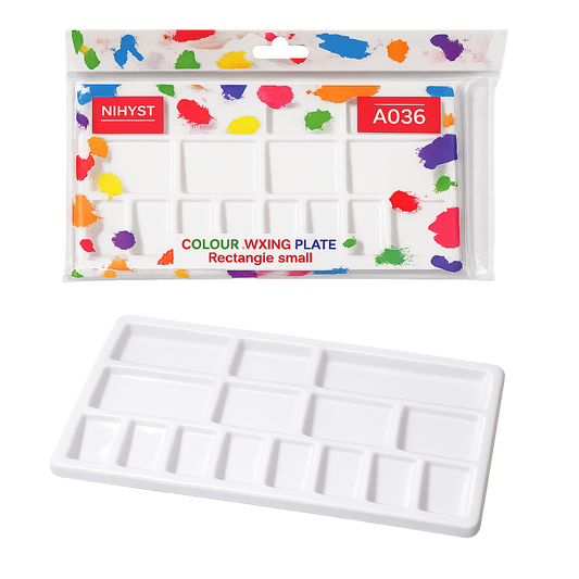 KHYATI COLOUR MIXING PLATE RECTANGULAR SMALL