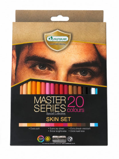 MASTERART SKIN SET 20 COLOURED PENCILS