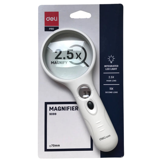 Deli W9099 Dual lens Magnifier 2.5x-11x