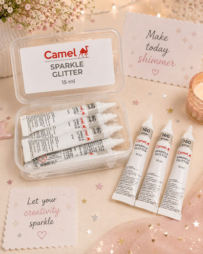 CAMEL SPARKLE GLITTER 15 ML TUBES