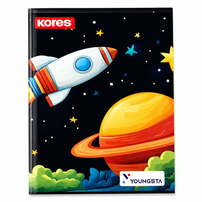 KORES YOUNGSTA EXECISE BOOK 24 x 18CM MEDIUM SQUARE 0.5