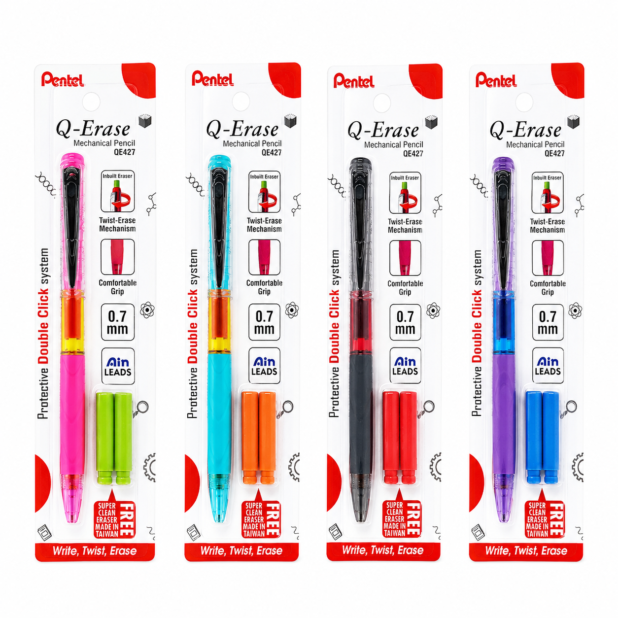 PENTEL Q-ERASE MECHANICAL PENCIL QE427