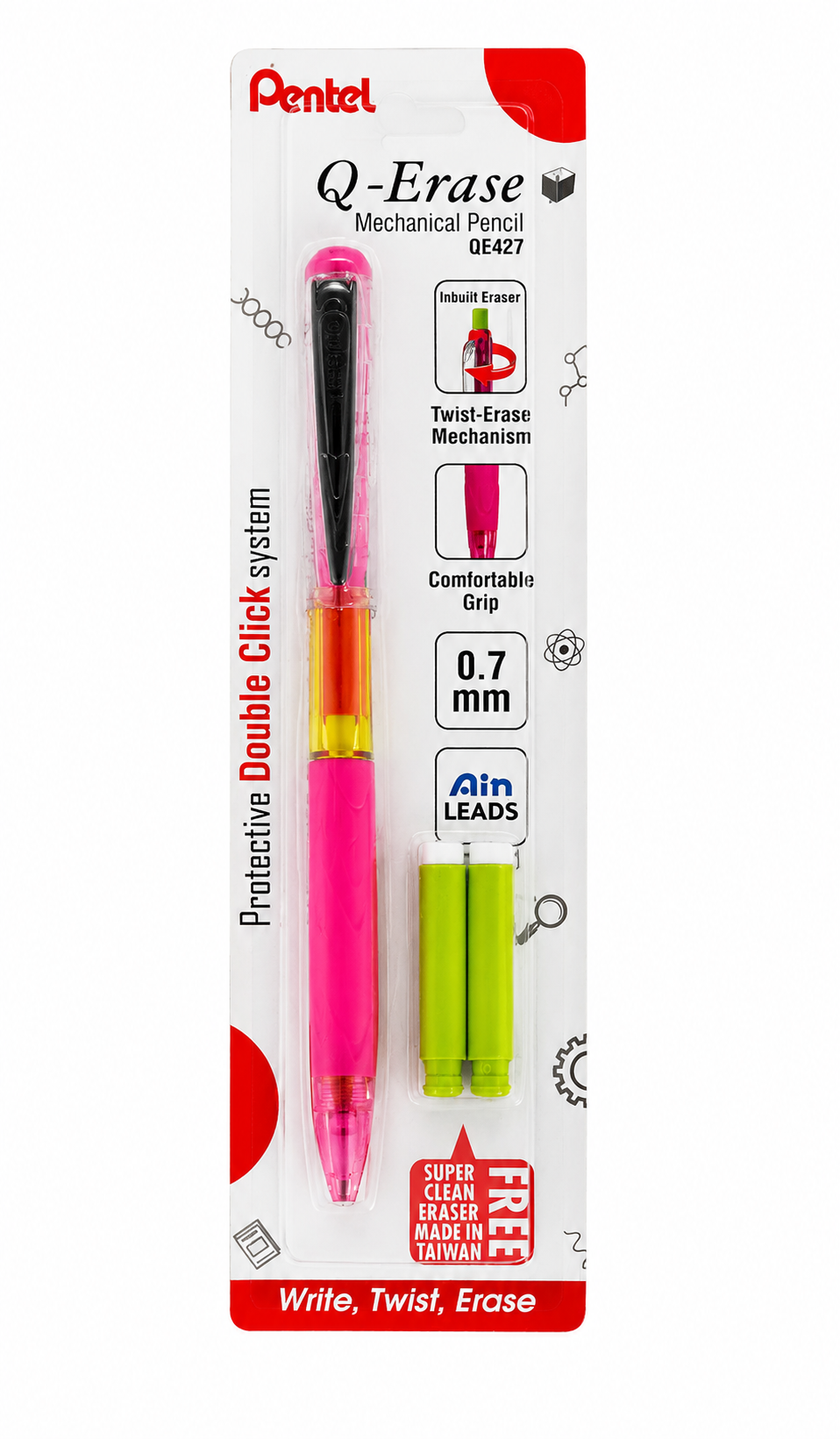 PENTEL Q-ERASE MECHANICAL PENCIL QE427