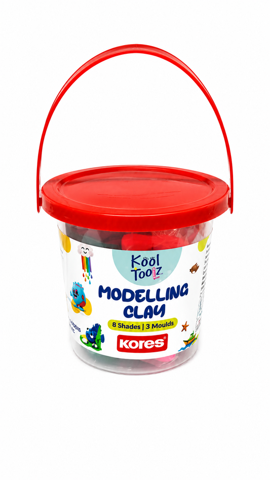 KORES MODELLINGCLAY 8 SHADES 3 MOULDS
