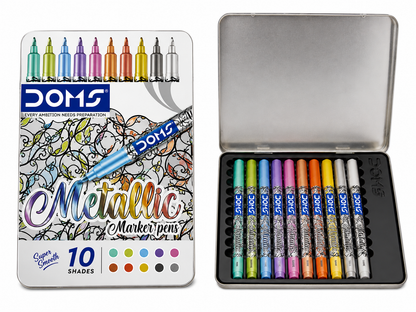 DOMS METALLIC MARKER PENS 10 SHADES
