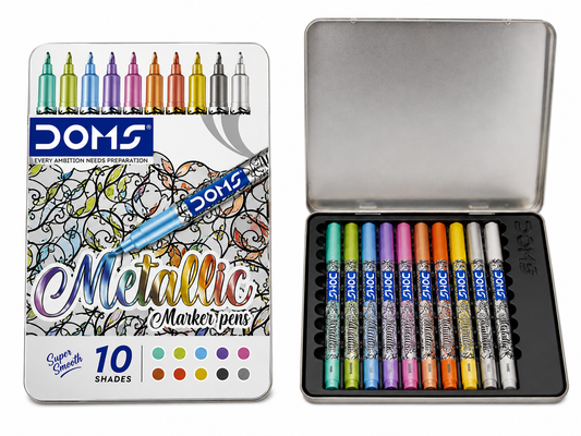 DOMS METALLIC MARKER PENS 10 SHADES