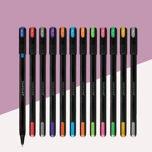 PENTONIC 12U COLOURED GEL PENS