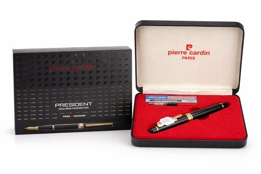 Pierre Cardin pen set with a pen and box on a white background