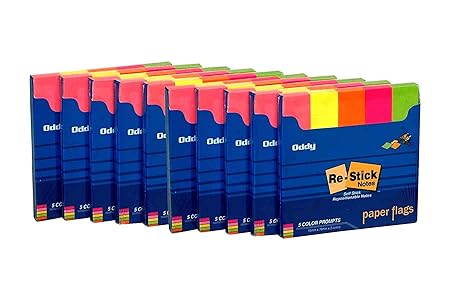 Oddy Re-stick paper flags note
