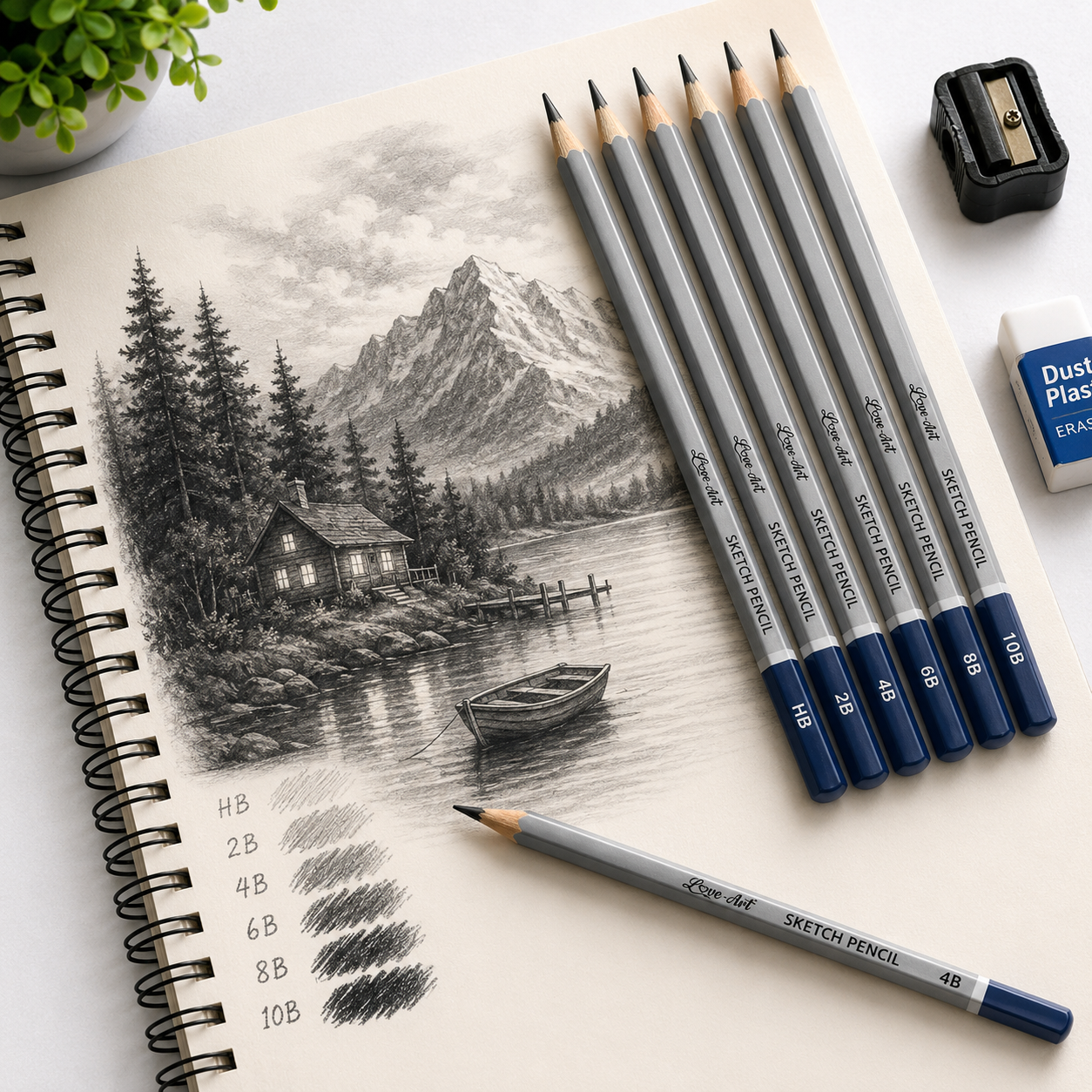 LOVEART 6 SKETCH PENCILS